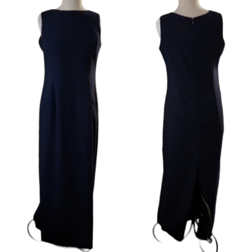 Scott McClintock Navy Blue Sleeveless Dress